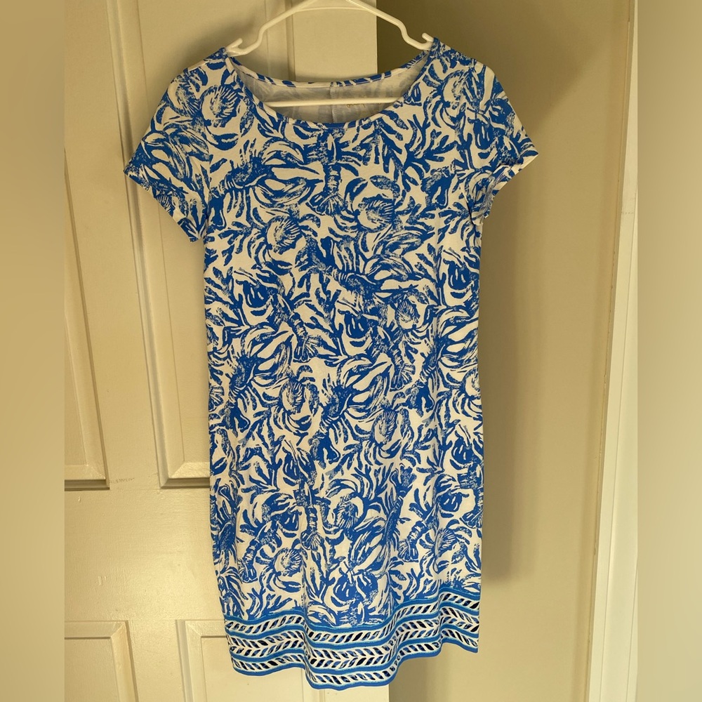 NWOT Lilly Pulitzer cotton T-Shirt dress. Women's size Small. Never worn!